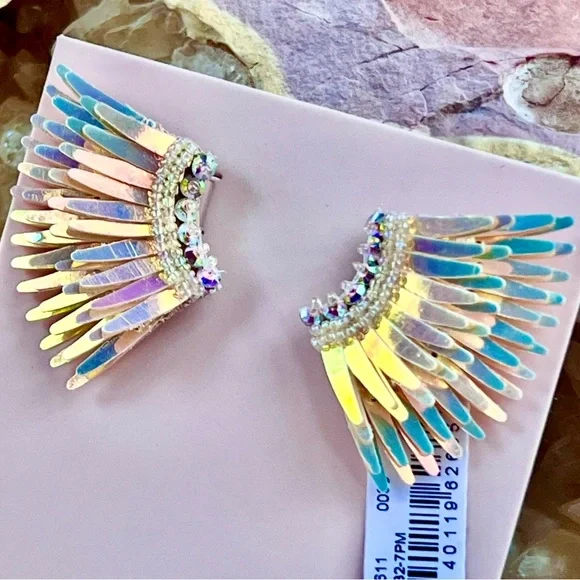 πΊπHPππΊ NWT Mignonne Gavigan Mini Madeline Earrings Sunset - Picture 4 of 16